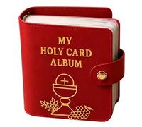 Genérico Portatarjetas Oración Católica Cuero PU 10.5x7.5cm 40g | Organizador De Bolsillo A Presión Para 40 Tarjetas | Recuerdo Religioso Para Funeral Misa Servicio Conmemorativo