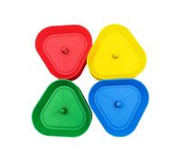 Genérico Portatarjetas Triangular - Paquete De 4, Soporte para De Portatarjetas Multicolor | Poker Canasta Game Carrd Tray Juego Compacto Y para Niños, Adultos, Personas Mayores, Divers