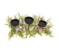 Generico Portavelas de Pascua de metal para centro de mesa, decoración de 45 cm con base estable, accesorio primaveral para comedor, estantería, de estilo rústico para el hogar y la oficina