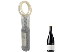 Generico Portavino | Portabotellas portátil Reutilizable de Malla con asa de Resina, para Transporte de Botellas de Vino | para Intercambio Uso Diario Viaje Picnic Navidad mudanza