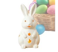 Generico Porte-Bougie Lapin de Pâques Creux - Estatuas Vintage en Résine | PorteVeilleuse Lapin Mignon pour Jardin Porche Table Coin intérieur Fête Bureaux Pièce Décoration d'Intérieurs Artisanale