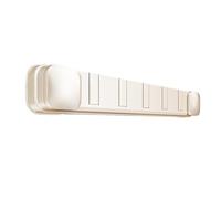 Genérico Porte-Manteau Mural À Ventouse 40,5 Cm Sans Perçage, Support Crochets Robuste En ABS, Organisateur Murale Pliable Pour Vêtements, Serviettes, Cuisine Et Salle De Bain