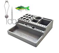 Genérico Porte-Outil De Montage De Mouches - Porte-Pinces Pour Mouche | Poste Haute Densité, Boîtier Portable Pour 7.09x7.09x2.05 Pouces Pours Débutants Et Adultes