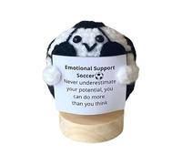 Genérico Positive Crochet Ball, Inspirational Yarn Ball, Motivational Knitting Toy, Motivational Support Plush, Crochet Ball Quote, Inspirational Desk Decor, Mindful Craft Accessory, Positive