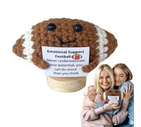 Genérico Positive Crochet, Knitting Ball with Inspirational Quote, Motivational Support Yarn Accessory, Uplifting Gift Idea for Home, Workplace, Desktop, Craft Room Decor, 7cm/2.76 Inches