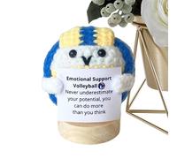Genérico Positive Crochet, Knitting Ball with Inspirational Quote, Motivational Support Yarn Accessory, Uplifting Gift Idea for Home, Workplace, Desktop, Craft Room Decor, 7cm/2.76 Inches