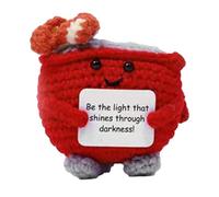 Generico Positive Doll - Support Crochet | Knitted Animals | Support Fire, Crochet Fire, Funny Crochet Toy, Unique Crochet, Crochet Support Fire