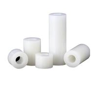 Genérico Poste aislado de nailon M5 M6 M8, espaciador de plástico, manguito de nailon recto, arandela de ABS, poste con orificio redondo(9X5X25mm-100pcs)