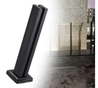 Genérico Poste de barandilla de Vidrio de Acero Inoxidable Duradero para barreras de balcón, balaustrada vitrificada de 70 cm con Placa Base - Solución de barandilla de Vidrio Elegante y Segura (A-MI
