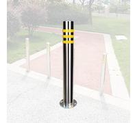 Genérico Poste de Barrera de Seguridad de Acero Inoxidable - Delimitador Reflectante de Seguridad Vial para estacionamientos, Poste de señalización de Advertencia Duradero, Postes de Seguridad de alt