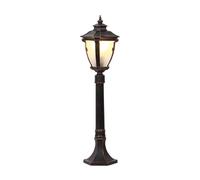 Genérico Poste de luz exterior de 31,5 pulgadas con pantalla de vidrio for iluminación de caminos de calle, for jardín, césped, puerta delantera o trasera.