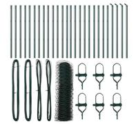 Genérico Poste de Valla Verde 50 x 0,4 m (Malla de 50 mm) Acero y PVC,Bricolaje,Vallas de jardín,Paneles de vallas-3352695