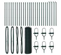 Genérico Poste de Valla Verde 50 x 0,5 m (Malla de 13 mm) Acero y PVC,Bricolaje,Vallas de jardín,Paneles de vallas-3352696