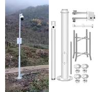 Genérico Poste metálico Ajustable para cámara de Seguridad, 550 cm de Altura para vigilancia Exterior e iluminación pública, Resistente a la Intemperie, fácil instalación soluciones de
