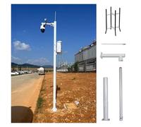Genérico Poste para cámara de Seguridad Exterior, Columna de Acero galvanizado para cámaras, Sistema de Poste Extensor, Poste Ajustable de 2 a 6 m, Soporte Universal Desmontable para cámara de vigila