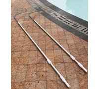 Genérico Poste telescópico de Rescate acuático - Varilla Salvavidas de Aluminio y Gancho de Seguridad para Piscinas para prevenir ahogamientos y asistir a Nadadores - Equipo de Seguridad Esencial par