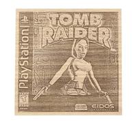 Generico Póster artesanal de madera para pared, artilugio Lara Croft Tomb Raider, compatible con PS1, juegos de los años 90, idea de regalo nerd