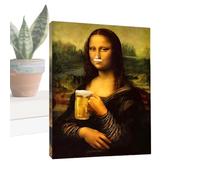 Genérico Póster De La Mona Lisa Tapándose La Nariz - Parodia Divertida Y De Humor Escatológico Para El Baño | Decoración De Pared Vintage Inspirada En | Para Casa, Restaurante, Hotel Y Fiesta