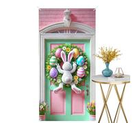 Generico Póster para Puerta - Conejo de Pascua | Decoración de Pascua - Decoración primaveral y Feliz para el hogar - para Puerta de, Escuela, Oficina, Paquete Colorido de 1 Unidad