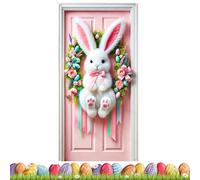 Generico Póster para Puerta - Conejo de Pascua | Decoración de Pascua - Decoración primaveral y Feliz para el hogar - para Puerta de, Escuela, Oficina, Paquete Colorido de 1 Unidad