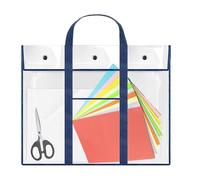 Genérico Poster Storage Bag, Clear Waterproof Art Organizer, PVC Sketch Holder with Handle, Bulletin Board Storage Pocket, Lightweight Portable Drawing Tote, 24x36, 1 Pack, For Art School