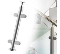 Genérico Postes de barandilla de Vidrio - Poste de barandilla de Vidrio Duradero - Columna de balaustrada Exterior Resistente para terrazas y Patios - 120 cm de Altura,