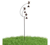 Generico Postes decorativos para jardín - Arte de jardín de metal con campanas, estacas decorativas de patio, para exterior, patio, césped, porche, sendero, pasarela, paisaje, lecho