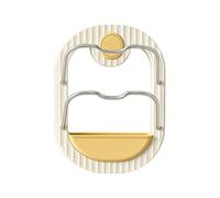 Genérico Pot Lid Holder - 10.63 Inch Kitchen Pot Lid Rack | Wall Mounted Kitchen Storage Holder | No Drill Cutting Board Rack Multi Layer Draining Stand. Abs Carbon Steel, Yellow Green,323g.