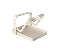 Genérico Pot Lid Organizer For Cabinet - Efficient Spatula Stand With Spoon Rest - Hygiene-Focused Steel Pan Lid Holder With Removable Drip Tray,Strong For Spatula Ladle Spoon Kitchen Countertop