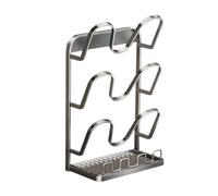 Genérico Pot Lid Rack - 13.46 Inch 3 Layer Metal Organizer | Multifunctional Rustproof Pot Cover Stand, Space Saving Kitchen Holder for Apartment Dormitory, RV Home Restaurant Cabinet