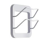 Genérico Pot Lids Organizer Rack - Wall Mounted Kitchen Storage Shelf | No Drilling Adhesive Cutting Board Holder Suitable For Home Dormitory Hotel Restaurant Apartment Rental Bakeries