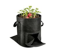 Genérico Potato Grow Bags - Non-Woven Fabric Planting Container for Aeration | Heavy Duty 10 Gallon Sacks with Harvest Flap & Reinforced Handles for Gardeners, Beginners, Onion and Taro