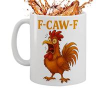 Genérico Poultry Rooster Cup - Ceramic 11oz, Ceramic Coffee Mug, Sturdy Design | Drinkware Collection, Kitchen Travel Cup For Milk, Juice, Soda, Beer, Wine, Picnic, Holiday, Birthday, Party