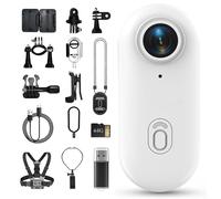 Genérico POV Camera, 2025 New Body Camera, 4k Pocket Thumb Action CAM,170° Wide Angle,Wearable Video Recording, for Cycling, Diving and Outdoors Activities (White,64G)