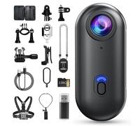 Genérico POV Camera, 2025 New Body Camera, 4k Pocket Thumb Action CAM,170° Wide Angle,Wearable Video Recording, for Cycling, Diving and Outdoors Activities (Black,128G)