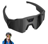 Genérico POV Sports Glasses with Camera&Audio, Sunglasses with Camera, HD Wearable Adventure Action Glasses, Clear Video Recordingfor Cycling, Outdoors Activities (Color4,128G)