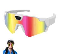 Genérico POV Sports Glasses with Camera&Audio, Sunglasses with Camera, HD Wearable Adventure Action Glasses, Clear Video Recordingfor Cycling, Outdoors Activities (Color2,128G)