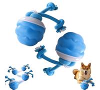 Genérico Power Tail 2.0 Dog Toy, Power Tail Dog Toy, Motion Activate Rolling Ball, Interactive Toys for Aggressive Chewers, Automatic Rolling Ball Toys for Puppy/Small (Blue,2PCS)