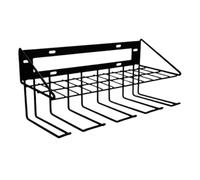 Genérico Power Tool Organizer, Heavy Duty 16.73x7.87x3.54 Inches Rack with Four Slots, Solid Carbon Steel Hanger, Storage Mount with Rugged Style, Drill Holder for Garage Workshop