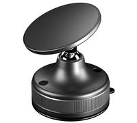 Genérico Powerful Magnetic Stand, Suction Cup Cradle, Vacuum Mechanism with Universal Fit, Rotatable Mobile Holder, Dashboard Bracket with Compact Design, Hands-Free Tool for Car Travel