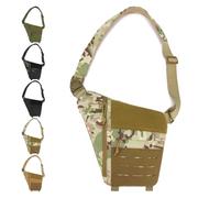 Genérico Powios Crossbody Bag, Large Capacity Shoulder Crossbody Sling Bag for Men, Outdoor Waterproof for Hiking Cycling Camping (Khaki Camouflage)