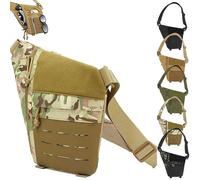 Genérico Powios Crossbody Bag, Shoulder Crossbody Sling Bag, Mens Travel Chest Bag for Hiking, Cycling, Outdoors (Yellow-A)