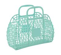 Genérico PP Jelly Bag, 24x21x9.5cm Trendy Reusable Beach Handbag with Design, Perfect for Summer, Wedding, Concert, Outdoor, Easter Basket