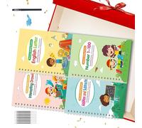 Genérico Práctica De Escritura Con Surcos - Libros De Escritura Guiada Para Niños | Set Reutilizable Caligrafía Para Trazar Letras Edades 3-8 Aprendizaje Preescolar Guardería