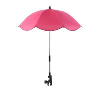 Genérico Pram Parasol - 2-3.1cm Handle Fit, Adjustable Parasol With Clamp | 8 Rib Silver Coated, Uv Protection Sunshade Canopy | Infant Pram Shade Cover For Outdoor Travel Weather Protection
