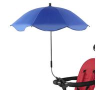 Genérico Pram Parasol - 2-3.1cm Handle Fit, Adjustable Parasol With Clamp | 8 Rib Silver Coated, Uv Protection Sunshade Canopy | Infant Pram Shade Cover For Outdoor Travel Weather Protection