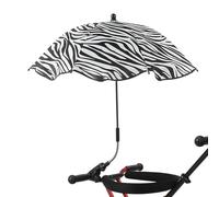 Genérico Pram Parasol - 2-3.1cm Handle Fit, Adjustable Parasol With Clamp | 8 Rib Silver Coated, Uv Protection Sunshade Canopy | Infant Pram Shade Cover For Outdoor Travel Weather Protection