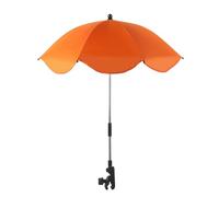 Genérico Pram Parasol - 2-3.1cm Handle Fit, Adjustable Parasol With Clamp | 8 Rib Silver Coated, Uv Protection Sunshade Canopy | Infant Pram Shade Cover For Outdoor Travel Weather Protection