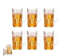 Genérico Prank Beer Mug, Fake Beer Mug, 420ml Double Layer Funny Beer Stein, Creative Model Mugs Cups for Halloween Bar Beverages Prank, for Men Beer Lovers Cool Gag Gifts (6pc)