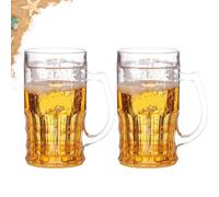 Genérico Prank Beer Mug, Fake Beer Mug, Funny Fake Beer Glasses, 400ml Realistic Prank Cup for Bars Beverages, Parties Glassesr Stein (2pcs)